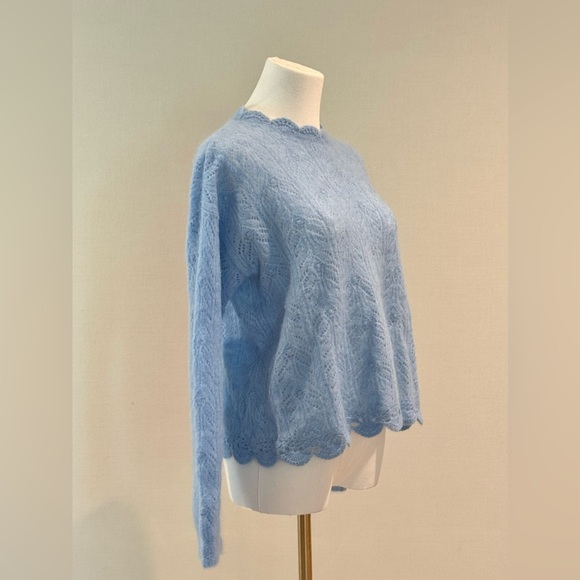 NWOT Sezane Louison Jumper in Polar Blue Size S - Picture 6 of 11